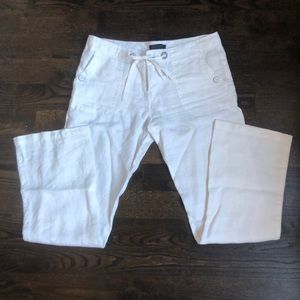 Sanctuary white linen pant